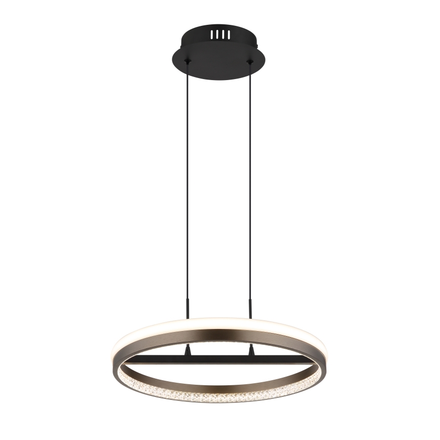 Globo - LED Chandelier on a string LED/40W/230V 3000/4000/6000K d. 39,7 cm brown