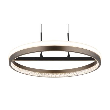 Globo - LED Chandelier on a string LED/40W/230V 3000/4000/6000K d. 39,7 cm brown