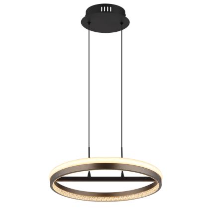 Globo - LED Chandelier on a string LED/40W/230V 3000/4000/6000K d. 39,7 cm brown