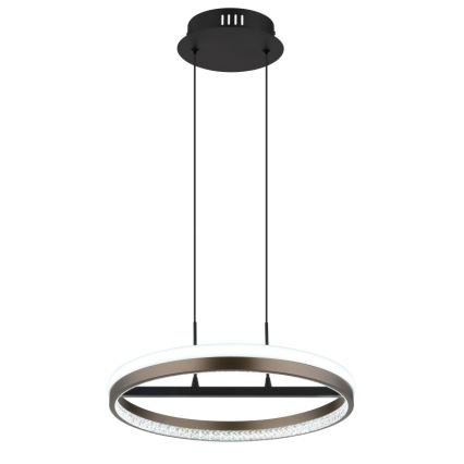 Globo - LED Chandelier on a string LED/40W/230V 3000/4000/6000K d. 39,7 cm brown