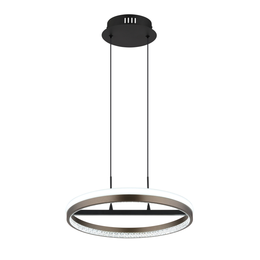 Globo - LED Chandelier on a string LED/40W/230V 3000/4000/6000K d. 39,7 cm brown