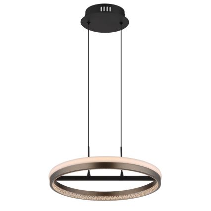 Globo - LED Chandelier on a string LED/40W/230V 3000/4000/6000K d. 39,7 cm brown