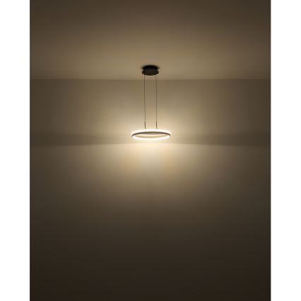 Globo - LED Chandelier on a string LED/40W/230V 3000/4000/6000K d. 39,7 cm brown
