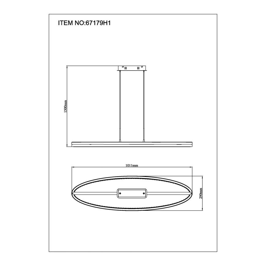 Globo - Cable-suspended LED Pendant LED/60W/230V 3000/4000/6000K