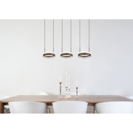 Globo - LED Chandelier on a string LED/40W/230V 3000/4000/6000K brown
