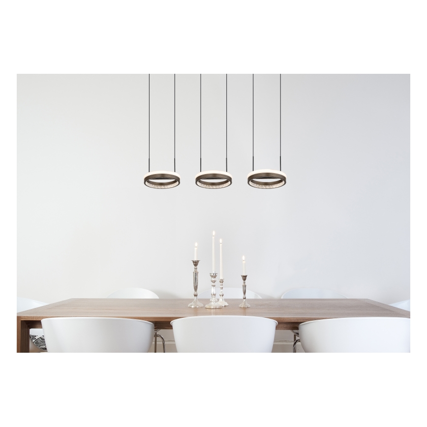 Globo - LED Chandelier on a string LED/40W/230V 3000/4000/6000K brown