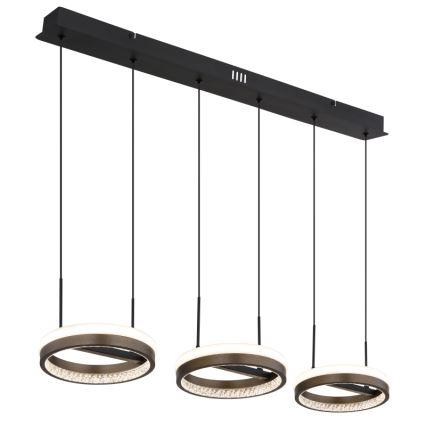 Globo - LED Chandelier on a string LED/40W/230V 3000/4000/6000K brown