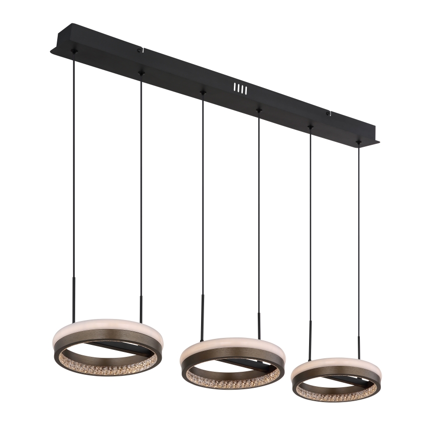 Globo - LED Chandelier on a string LED/40W/230V 3000/4000/6000K brown