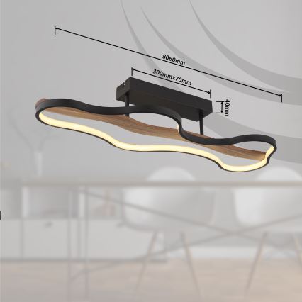 Globo - LED Surface-mounted chandelier LED/30W/230V
