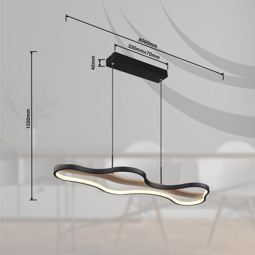 Globo - LED Dimmable chandelier on a string LED/30W/230V 2700-6000K + remote control