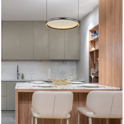 Globo - LED Dimmable chandelier on a string LED/36W/230V 2700-6000K black + remote control