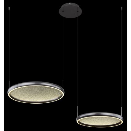 Globo - LED Dimmable chandelier on a string LED/50W/230V 2700-6000K black + remote control