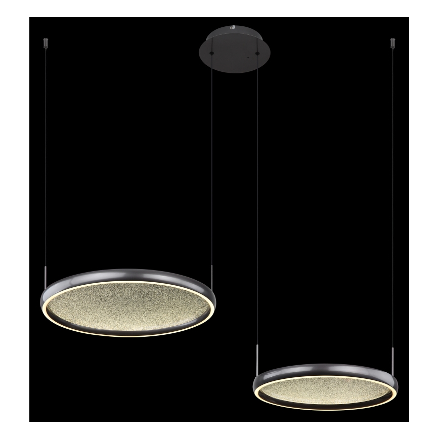 Globo - LED Dimmable chandelier on a string LED/50W/230V 2700-6000K black + remote control