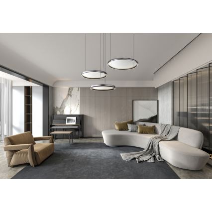 Globo - LED Dimmable chandelier on a string LED/55W/230V 2700-6000K black + remote control