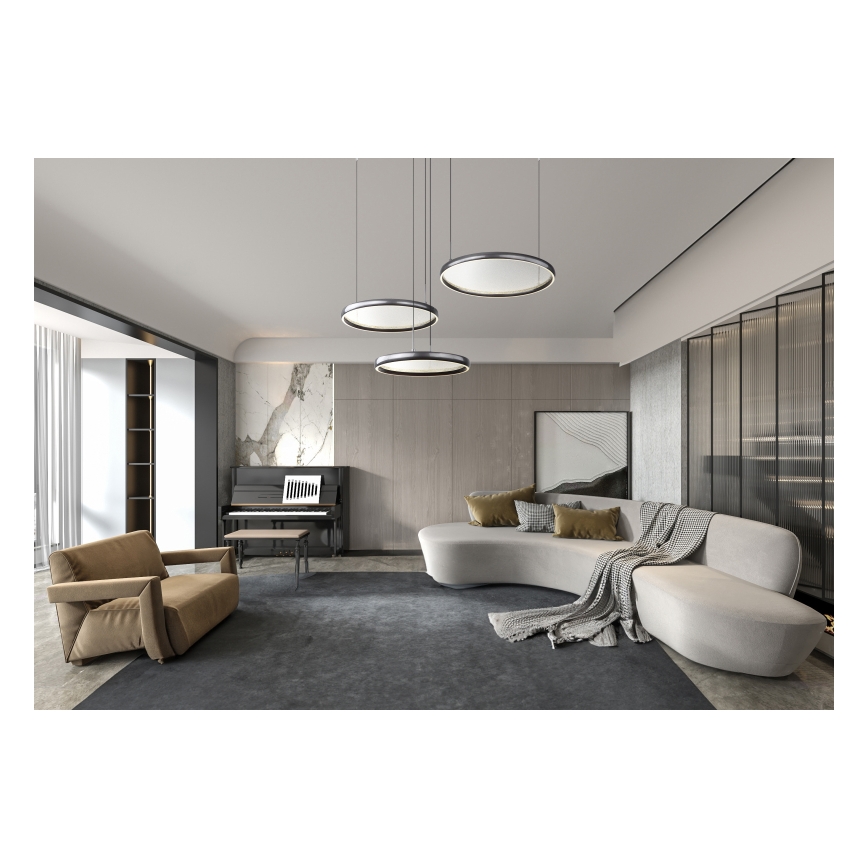 Globo - LED Dimmable chandelier on a string LED/55W/230V 2700-6000K black + remote control