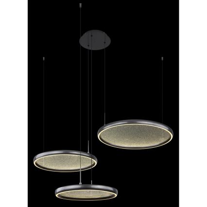 Globo - LED Dimmable chandelier on a string LED/55W/230V 2700-6000K black + remote control