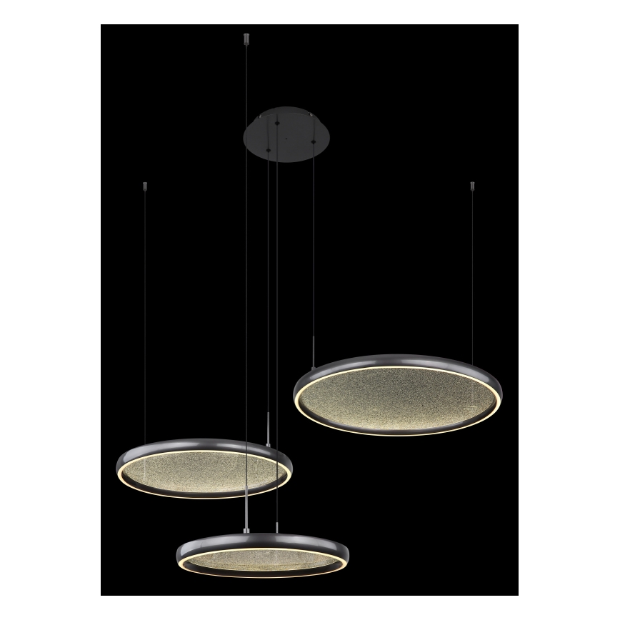 Globo - LED Dimmable chandelier on a string LED/55W/230V 2700-6000K black + remote control