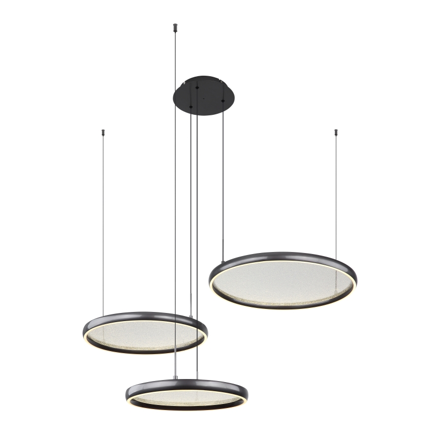 Globo - LED Dimmable chandelier on a string LED/55W/230V 2700-6000K black + remote control