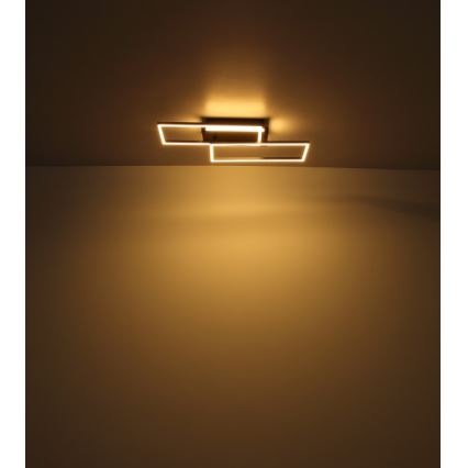 Globo - LED Ceiling light LED/40W/230V 62x27 cm matte chrome/black