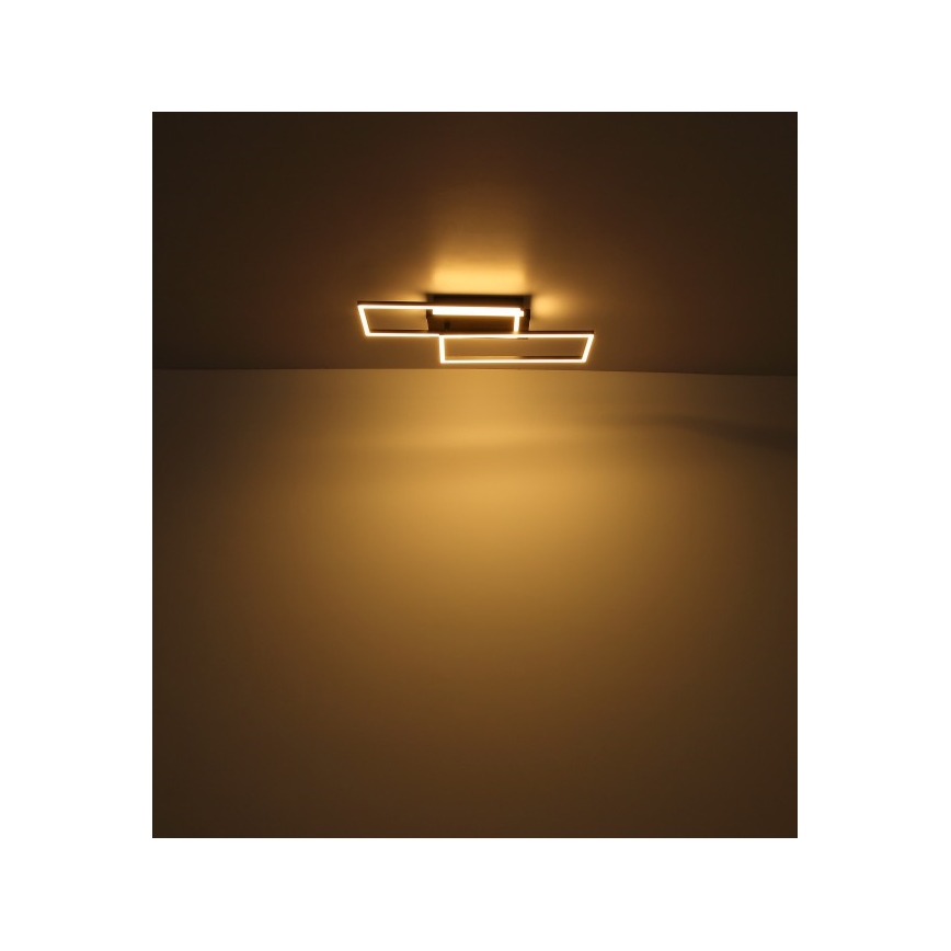 Globo - LED Ceiling light LED/40W/230V 62x27 cm matte chrome/black