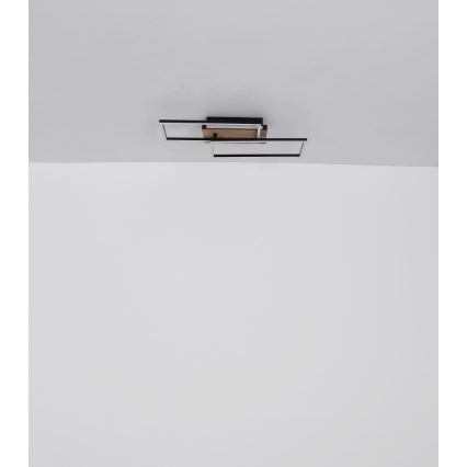 Globo - LED Ceiling light LED/40W/230V 62x27 cm matte chrome/black