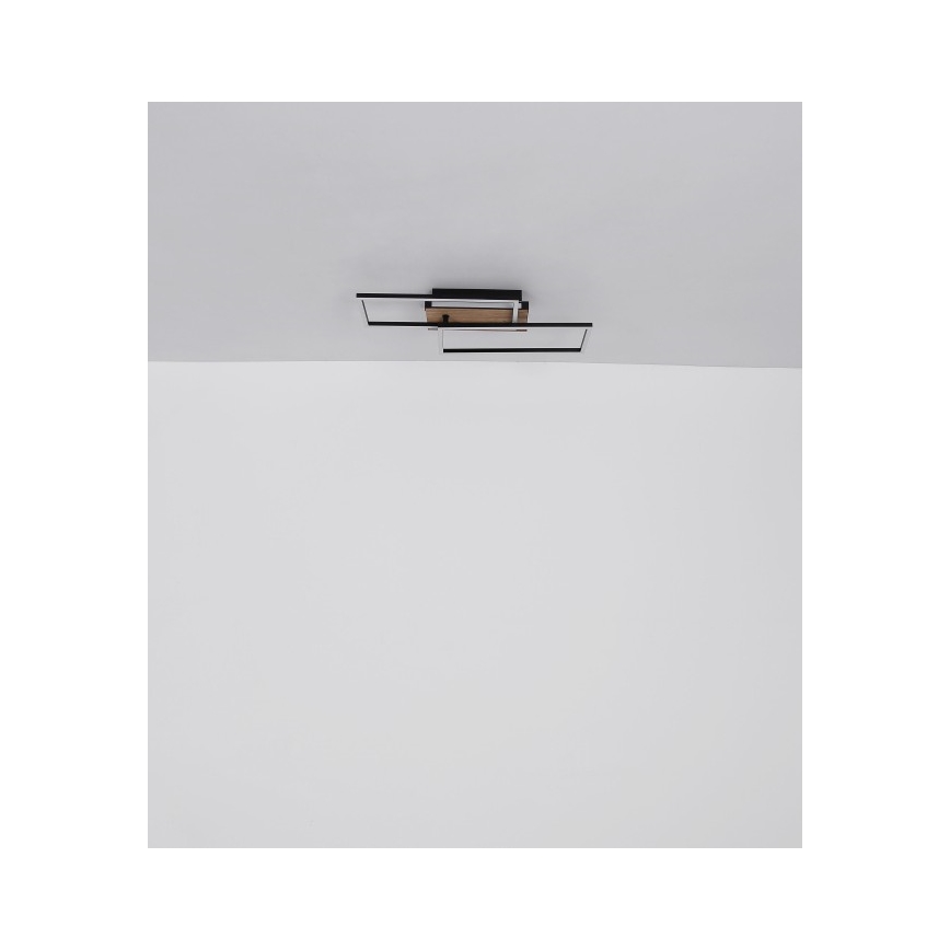 Globo - LED Ceiling light LED/40W/230V 62x27 cm matte chrome/black
