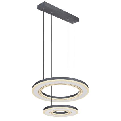 Globo - LED Dimmable chandelier on a string LED/50W/230V 2700-6000K d. 50 cm black + remote control