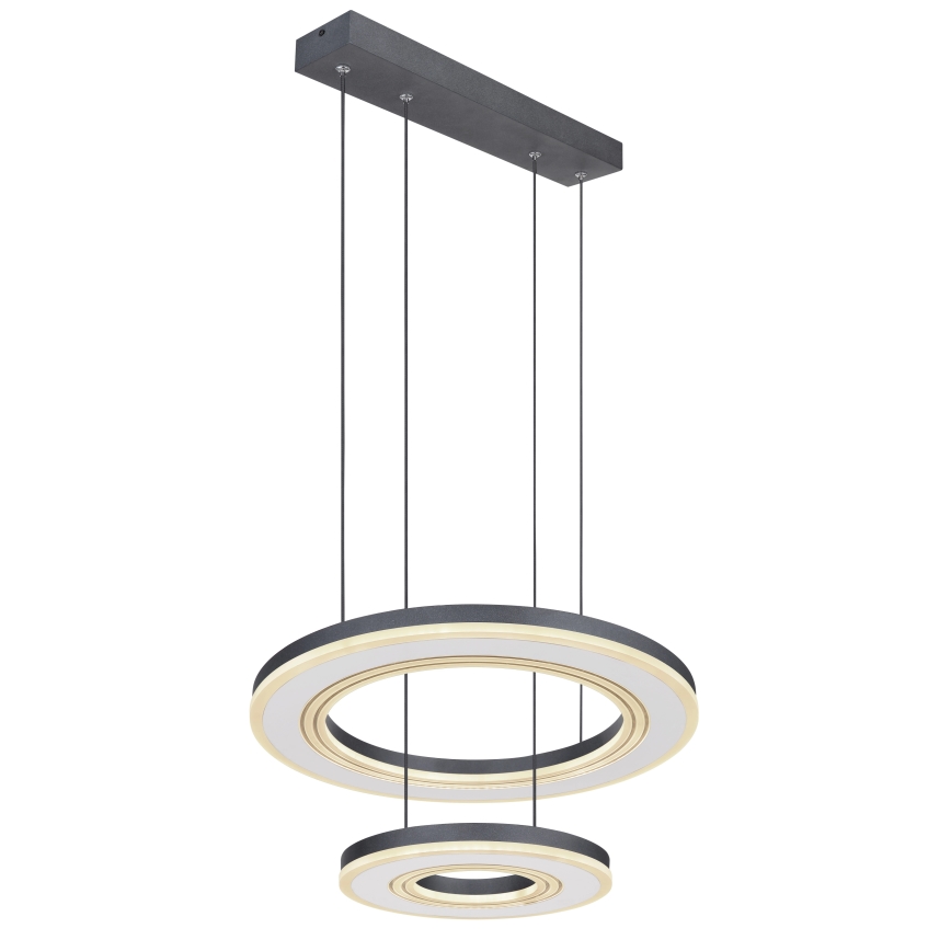 Globo - LED Dimmable chandelier on a string LED/50W/230V 2700-6000K d. 50 cm black + remote control