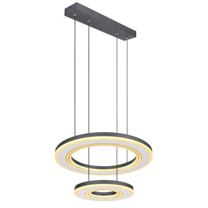 Globo - LED Dimmable chandelier on a string LED/50W/230V 2700-6000K d. 50 cm black + remote control