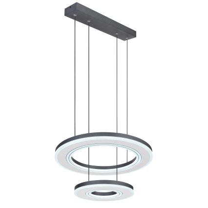 Globo - LED Dimmable chandelier on a string LED/50W/230V 2700-6000K d. 50 cm black + remote control