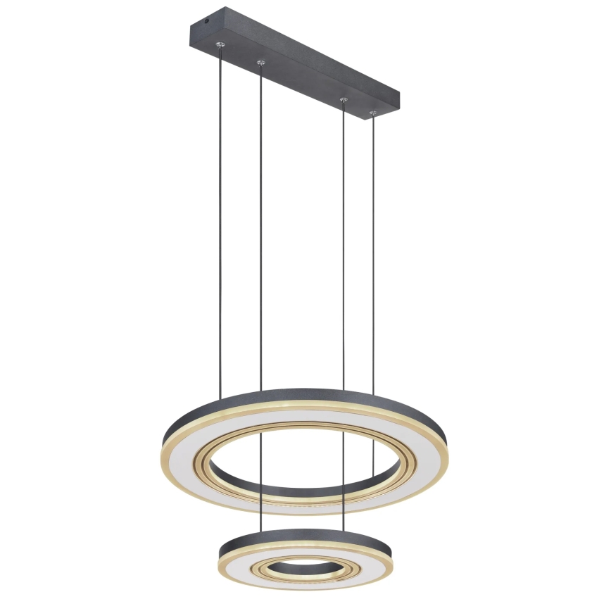 Globo - LED Dimmable chandelier on a string LED/50W/230V 2700-6000K d. 50 cm black + remote control