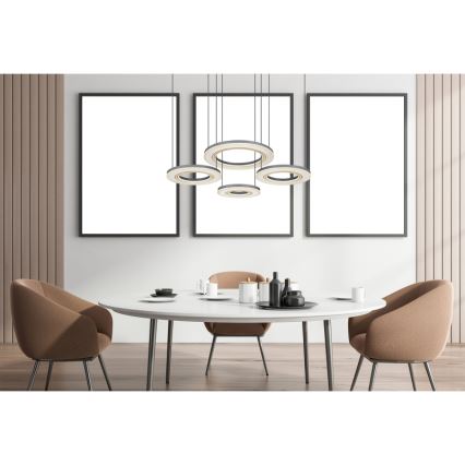 Globo - LED Dimmable chandelier on a string LED/80W/230V 2700-6000K black + remote control