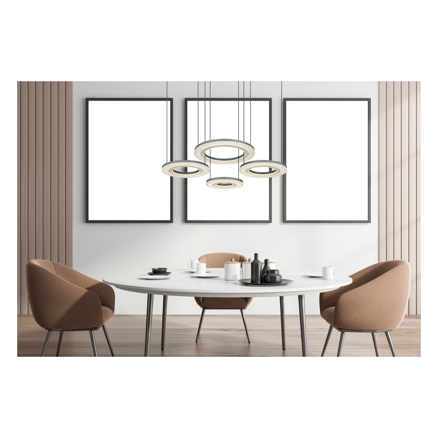 Globo - LED Dimmable chandelier on a string LED/80W/230V 2700-6000K black + remote control