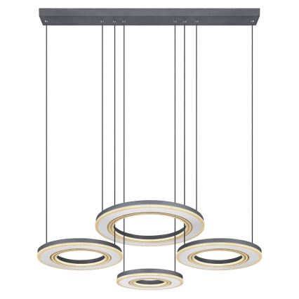 Globo - LED Dimmable chandelier on a string LED/80W/230V 2700-6000K black + remote control