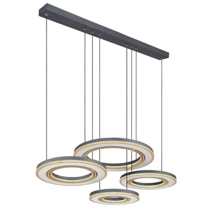 Globo - LED Dimmable chandelier on a string LED/80W/230V 2700-6000K black + remote control