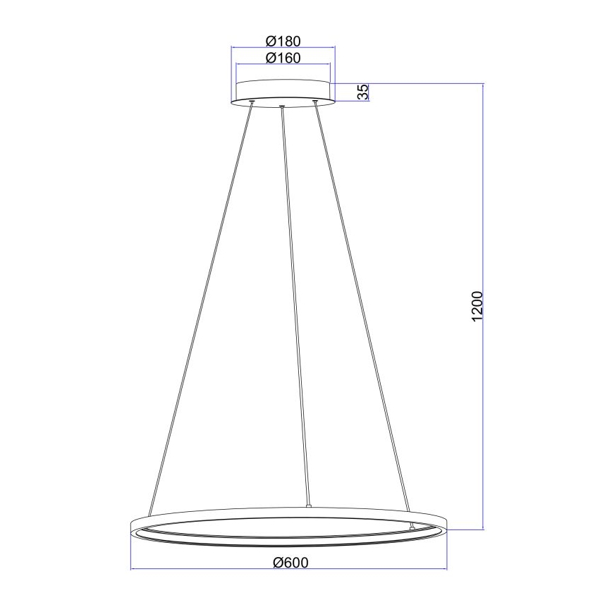 Globo - LED Chandelier on a string LED/29W/230V