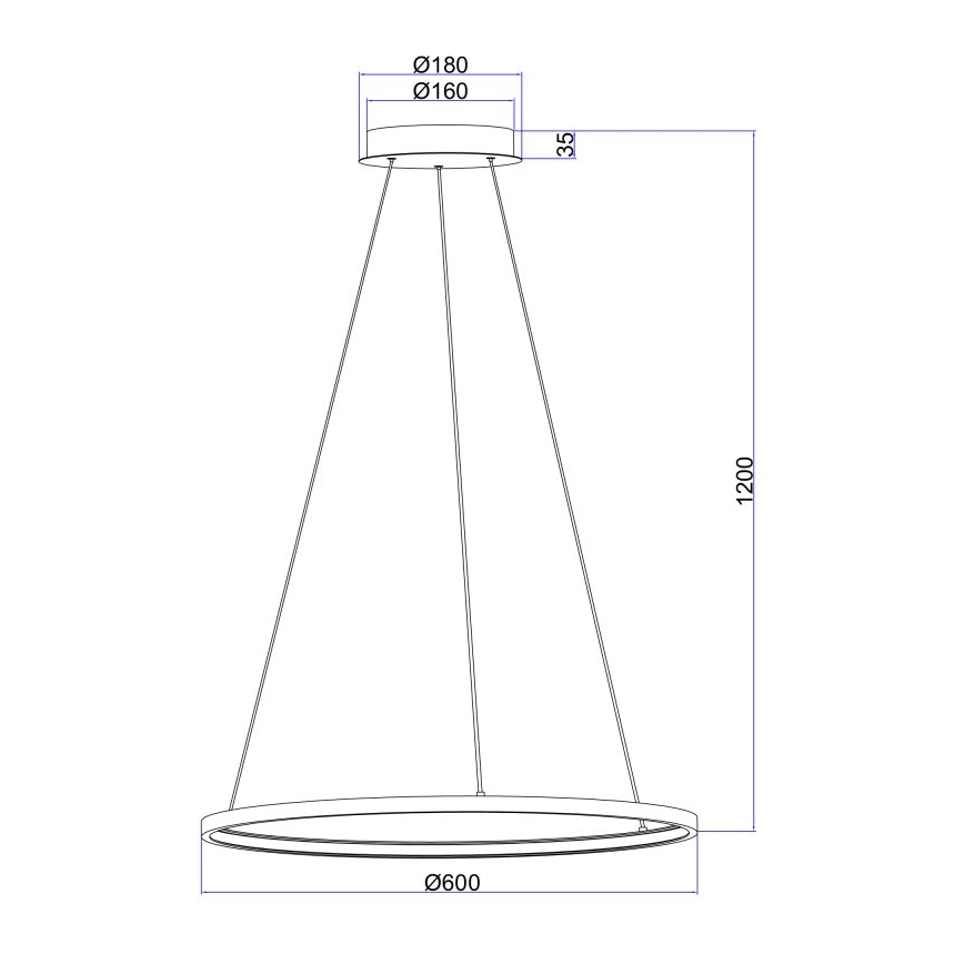 Globo - LED Chandelier on a string LED/29W/230V