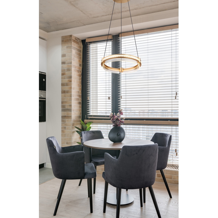 Globo - LED Dimmable crystal chandelier on a string LED/36W/230V 2700K-6000K + remote control