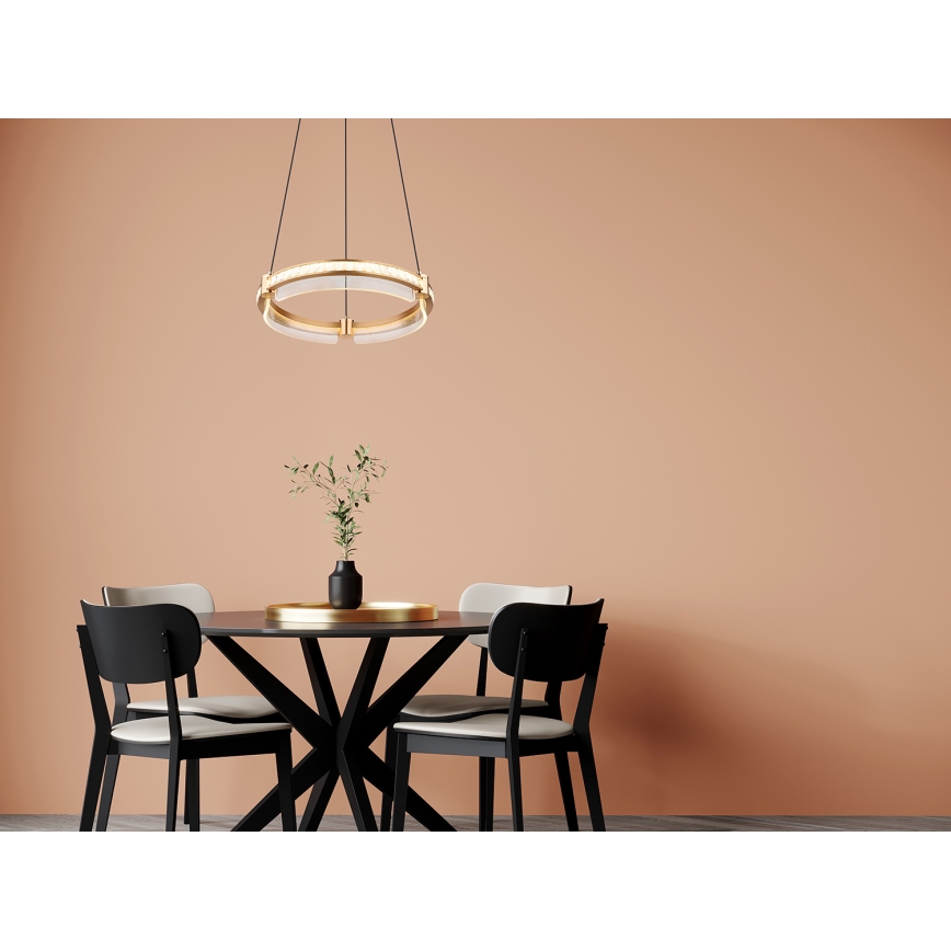 Globo - LED Dimmable crystal chandelier on a string LED/36W/230V 2700K-6000K + remote control