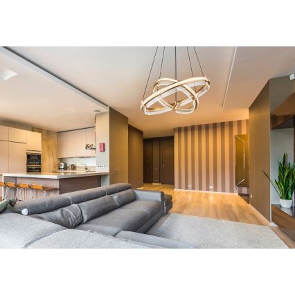 Globo - LED Dimmable crystal chandelier on a string LED/78W/230V 2700K-6000K + remote control