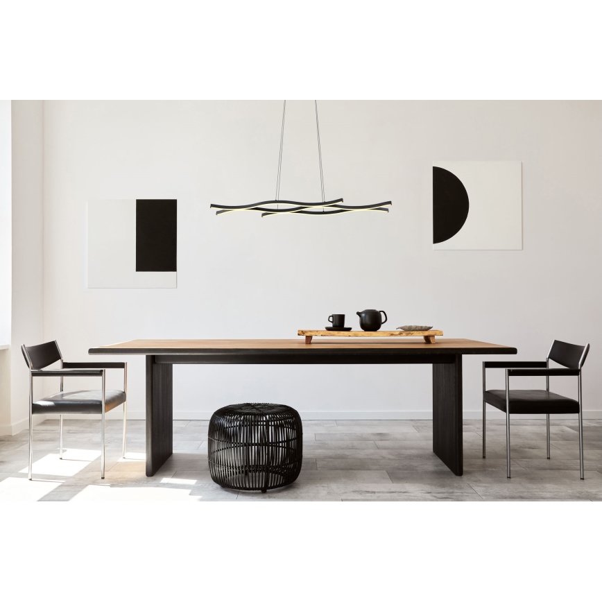 Globo - LED Chandelier on a string LED/35W/230V black