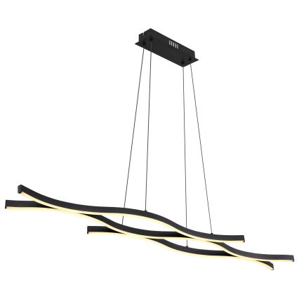 Globo - LED Chandelier on a string LED/35W/230V black