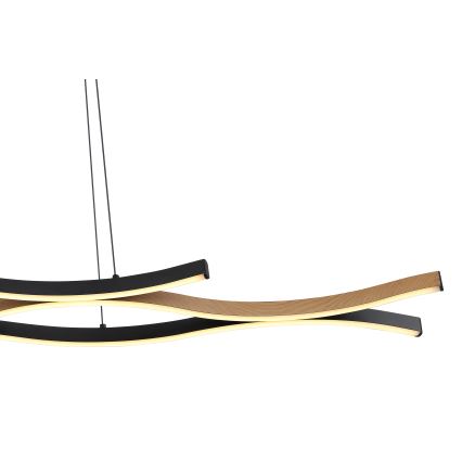 Globo - LED Chandelier on a string LED/35W/230V black/brown