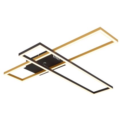 Globo - LED Ceiling light LED/30W/230V 3000K 60x80 cm black/gold