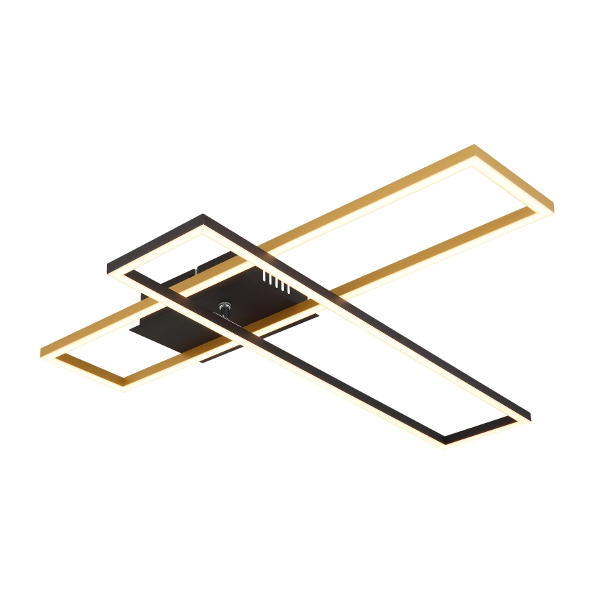 Globo - LED Ceiling light LED/30W/230V 3000K 60x80 cm black/gold