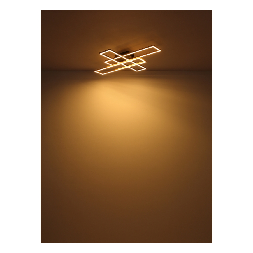 Globo - LED Ceiling light LED/30W/230V 3000K 60x80 cm black/gold
