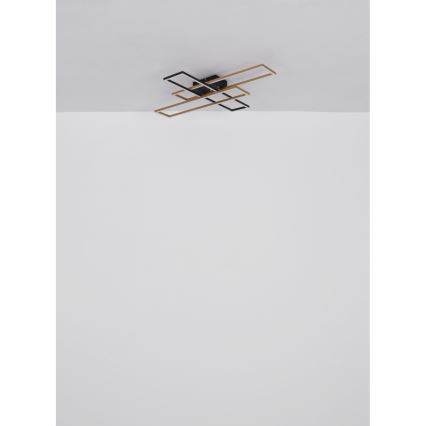 Globo - LED Ceiling light LED/30W/230V 3000K 60x80 cm black/gold