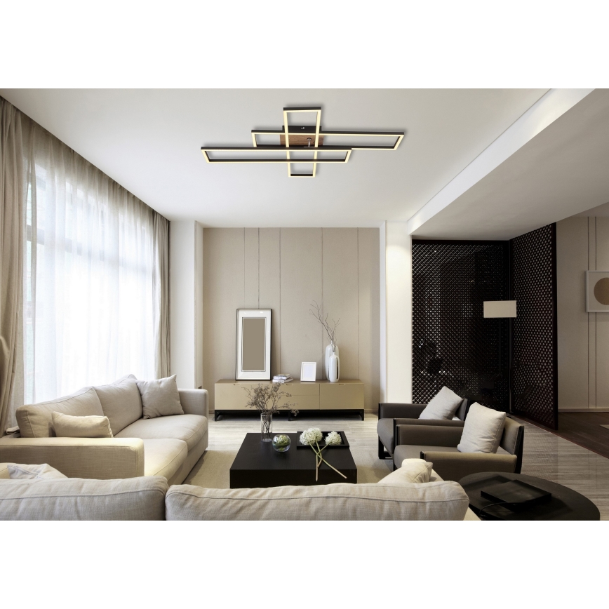 Globo - LED Ceiling light LED/40W/230V 3000K 60x80 cm black