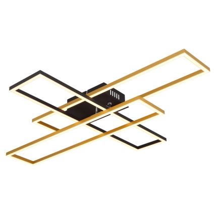 Globo - LED Ceiling light LED/40W/230V 3000K 60x80 cm black/gold