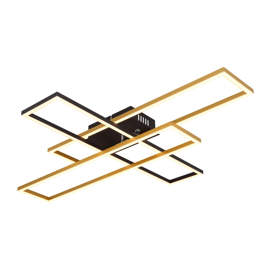 Globo - LED Ceiling light LED/40W/230V 3000K 60x80 cm black/gold